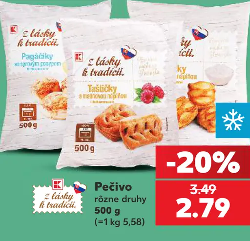 Z lásky k tradícii Pečivo, rôzne druhy