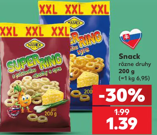 Namex snack Super ring syrový