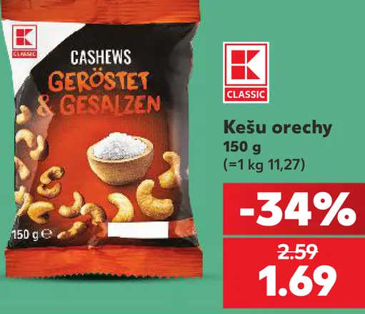 K-Classic Kešu orechy