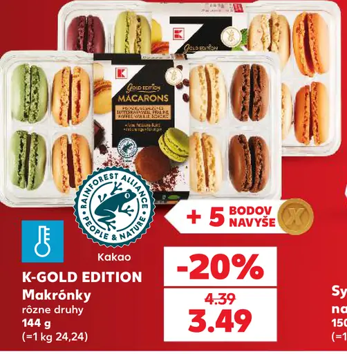 K-Gold Edition makrónky rôzne druhy