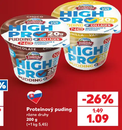 Proteínový puding, rôzne druhy
