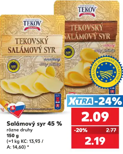 Tekov Salámový syr 45 %