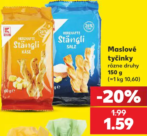 K-Classic maslové tyčinky rôzne druhy