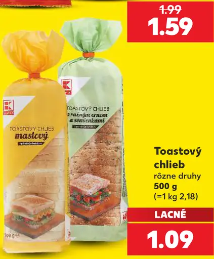 K-Classic Toastový chlieb