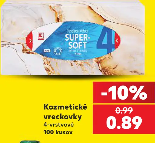 K-Classic kozmetické vreckovky 4-vrstvové