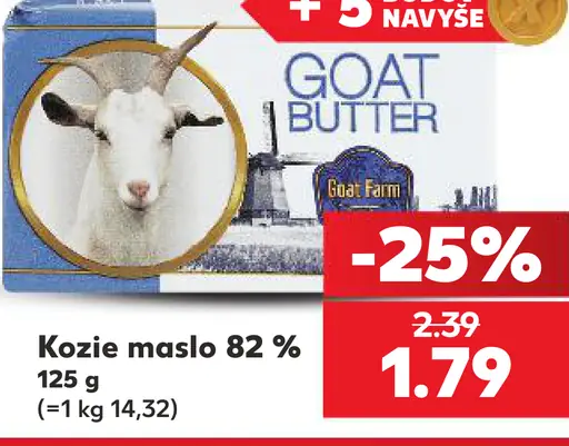 Goat Farm Kozie maslo 82 %