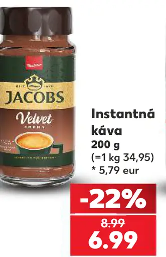 Instantná káva Jacobs Velvet