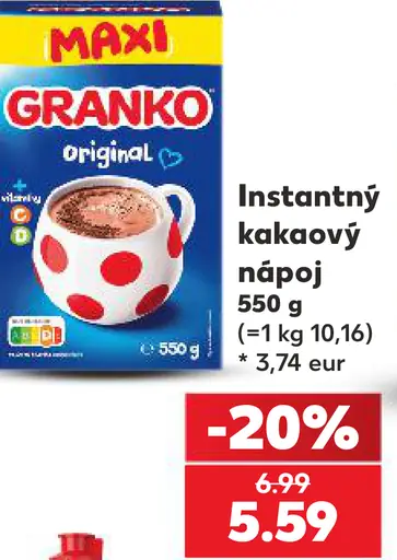 Instantný kakaový nápoj Granko
