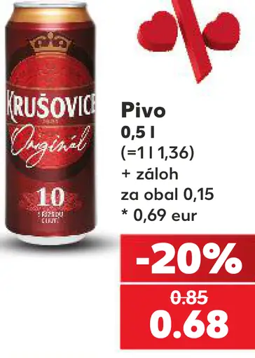 Krušovice original plechovka
