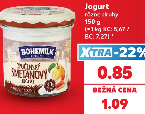 Bohemilk Opočenský smotanový jogurt