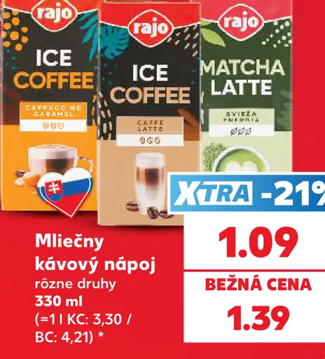 Rajo Mliečny kávový nápoj