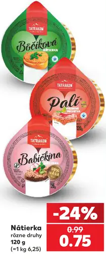 Tatrakon nátierky – Bôčiková, Pali pikantná pečeňová, Babičkina