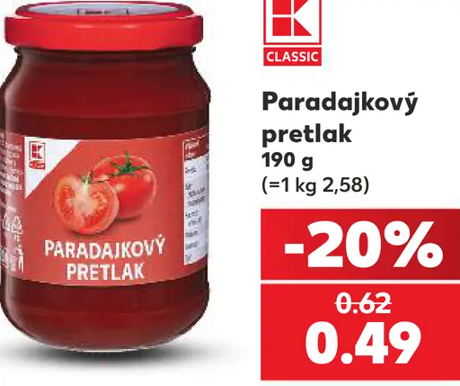 K-Classic Paradajkový pretlak