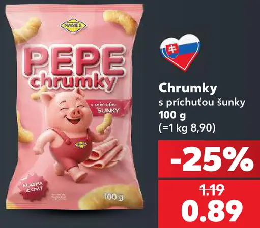 Pepe chrumky s príchuťou šunky