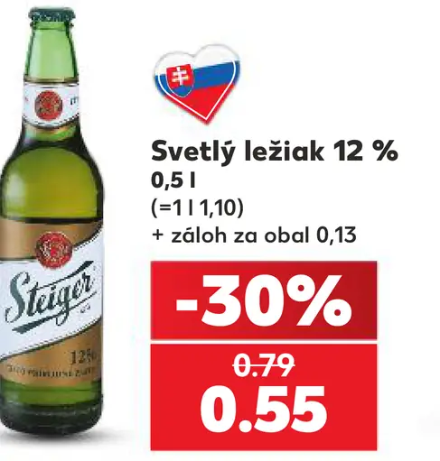 Steiger svetlý ležiak 12 %