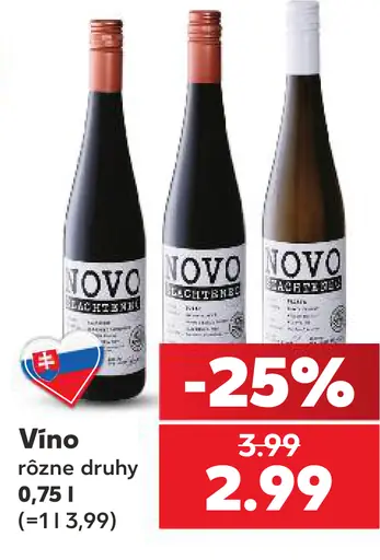 Vino rôzne druhy