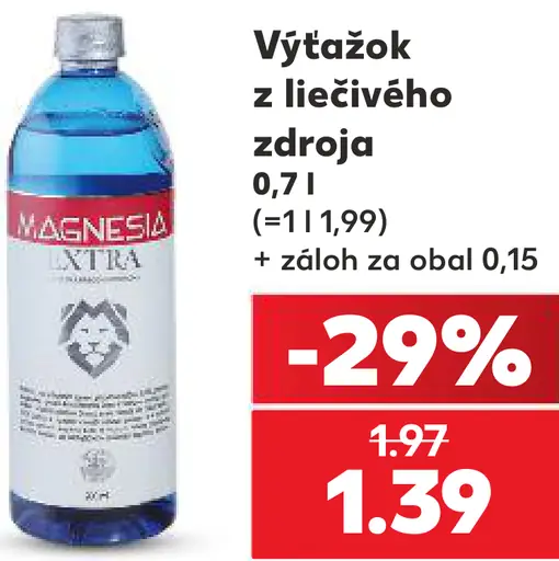 Magnesia Plus minerálna voda