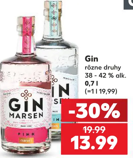 Gin, rôzne druhy