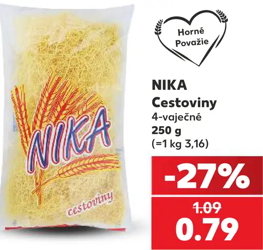 Nika cestoviny 4-vaječné