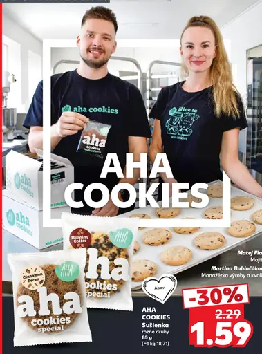 AHA Cookies sušienka, rôzne druhy