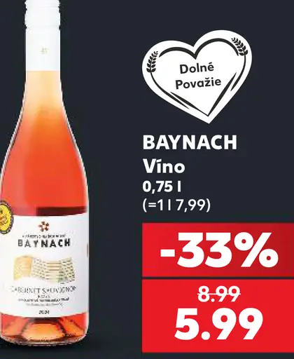 Baynach víno, biele polosladké