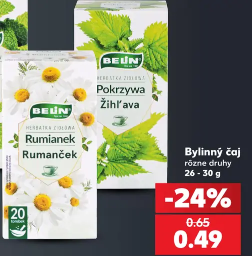 Belin bylinný čaj – mäta, žihľava, rumanček