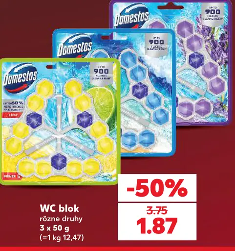 Domestos WC blok rôzne druhy