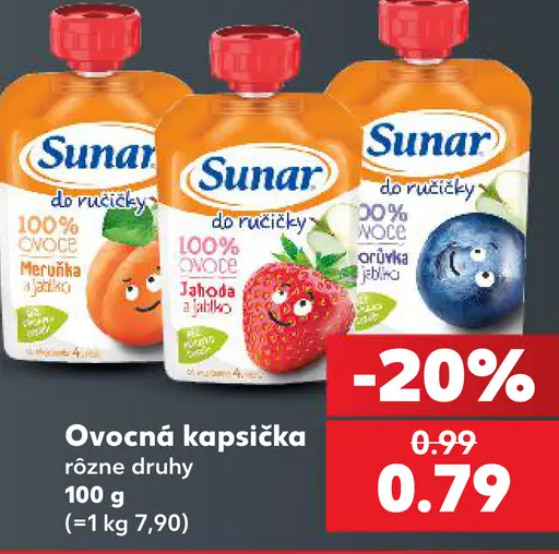Sunar do ručičky ovocná kapsička