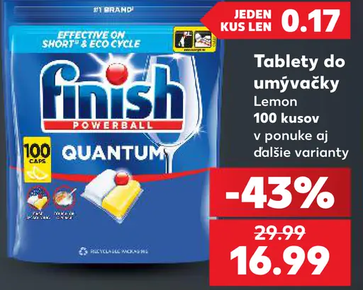 Finish Quantum Lemon tablety do umývačky riadu