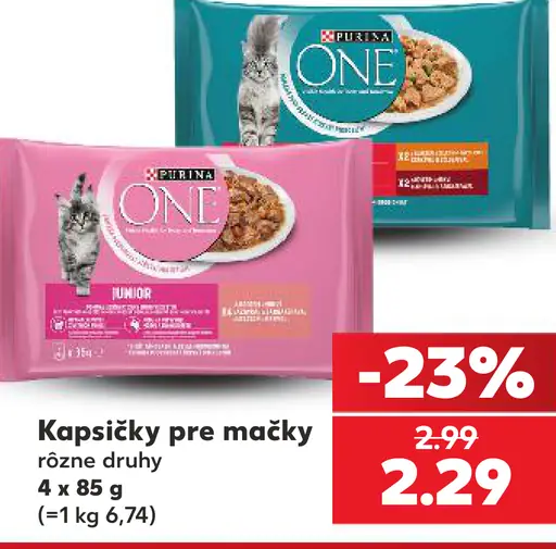 Purina One kapsičky pre mačky