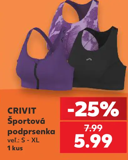 Crivit športová podprsenka