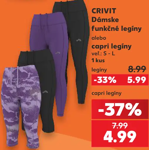 Crivit dámske capri legíny