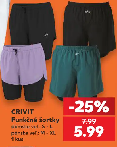 Crivit funkčné šortky