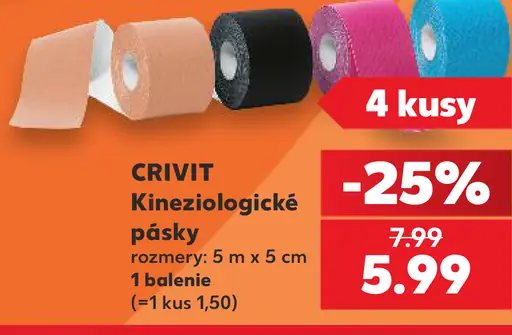 Crivit kineziologické pásky