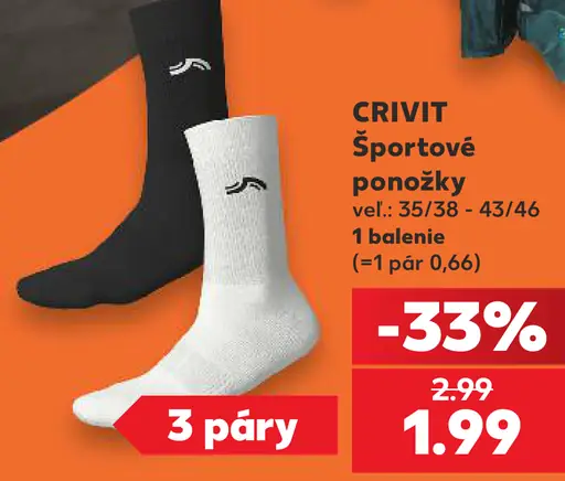 Crivit športové ponožky