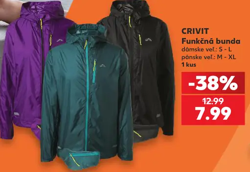 CRIVIT Funkčná bunda