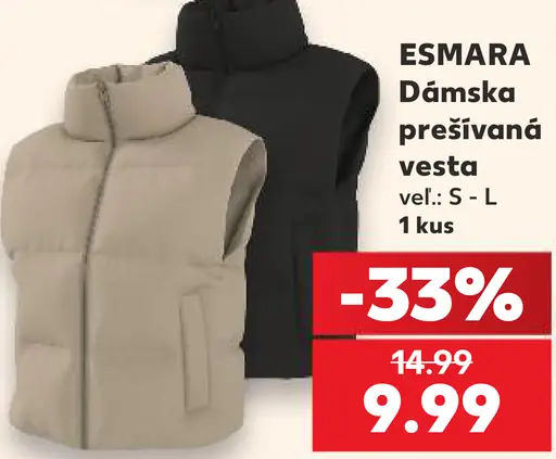 Esmara dámska prešívaná vesta
