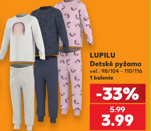 Lupilu detské pyžamo