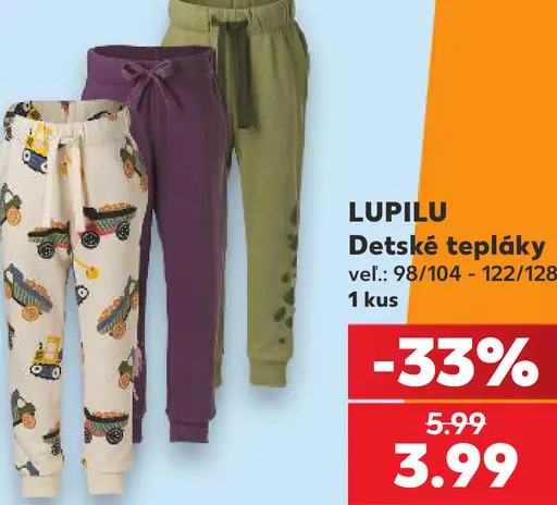 Lupilu Detské tepláky
