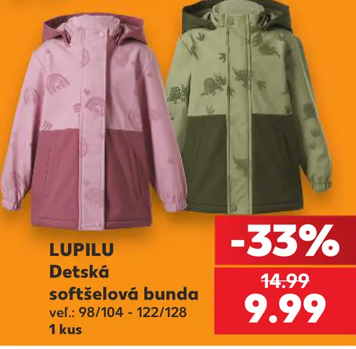 Lupilu detská softshellová bunda