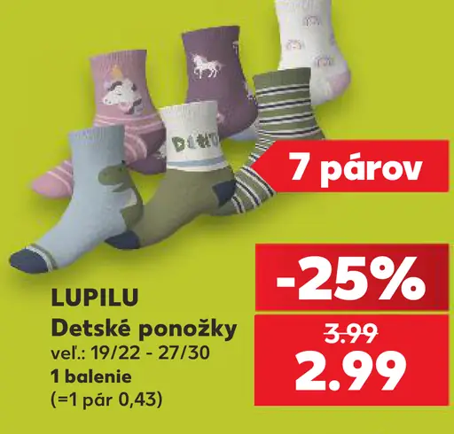 Lupilu ponožky detské