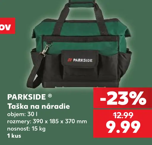 Parkside taška na náradie