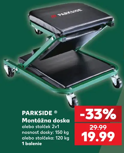 Parkside montážna doska alebo stolček 2v1