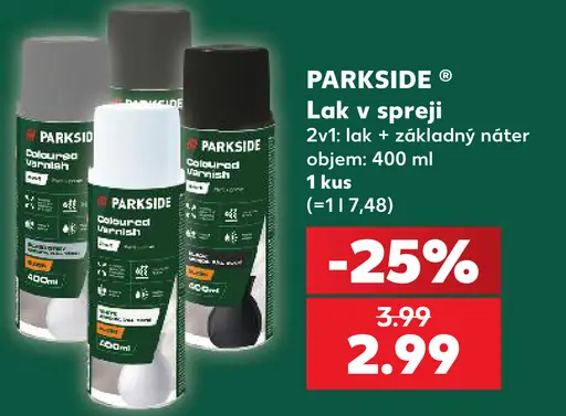 Parkside 2v1 lak a základný náter