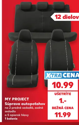 MY PROJECT súprava autopotahov na predné a zadné sedadlá