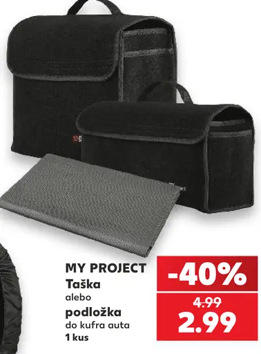 My Project Taška alebo Podložka do kufra auta