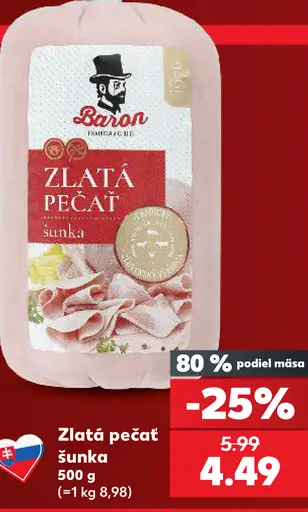 Baron Zlatá pečať šunka