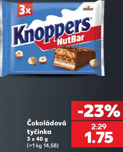 Knoppers NutBar čokoládové tyčinky