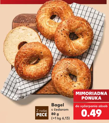 Bagel s čedarom