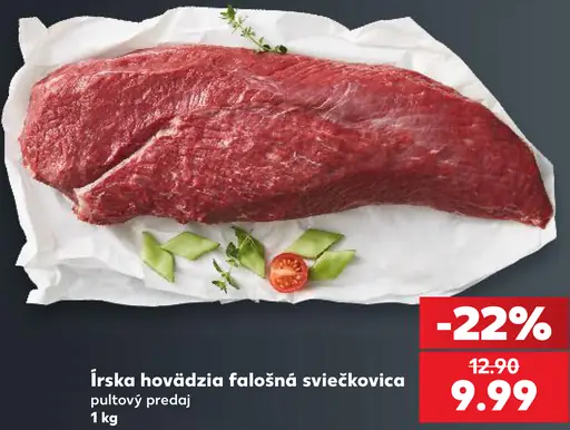 Írska hovädzia falošná sviečkovica